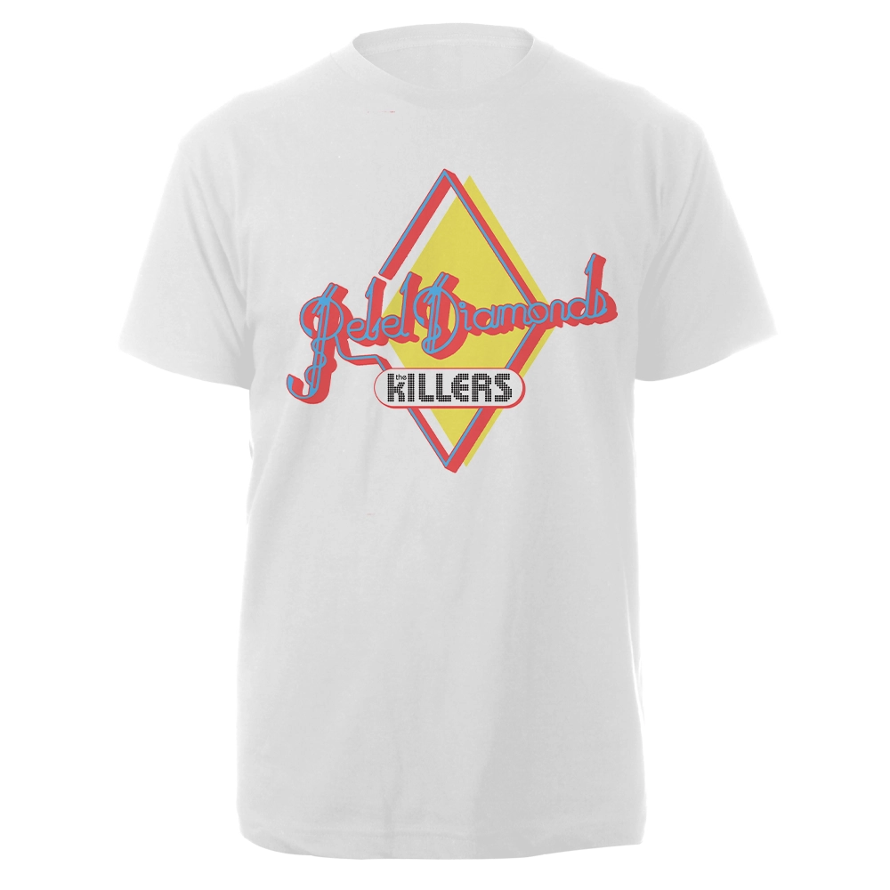 REBEL DIAMONDS WHITE TEE