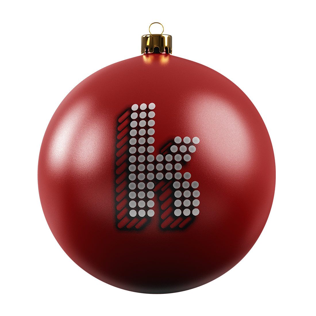 The Killers - "K" Red Christmas Ornament